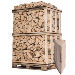 Palette Kaminholz 2 m³ – Hartholzmischung (Esche, Buche, Hainbuche, Eiche) – 3 Ster – 30 cm