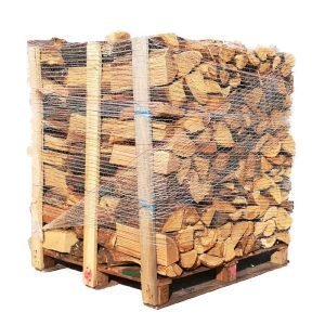 Extra trockenes Kaminholz, 40 cm – 4 Paletten Weißeiche und Buche/Hainbuche aus Frankreich