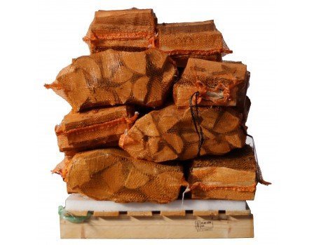 Eschen-Kaminholz 25 cm, 40 Säcke à 8 kg – trocken, handlich abgepackt – Bild 4