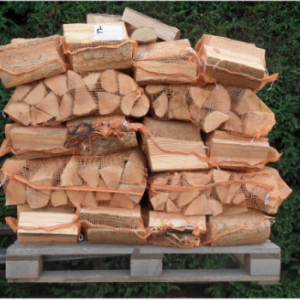 Birken-Kaminholz 25 cm im 15er-Set – Säcke à 8 kg, trocken