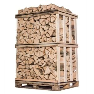 Getrocknetes Kaminholz auf Palette, 3 Ster (1 m³) – Buche, Hainbuche, Eiche