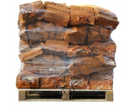 Eschen-Kaminholz 25 cm, 40 Säcke à 8 kg – trocken, handlich abgepackt