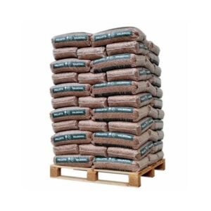 Valboval Holzpellets Palette mit 65 Säcken à 15 kg (975 kg) – 100 % Nadelholz, DINplus, Heizwert über 5 kWh/kg